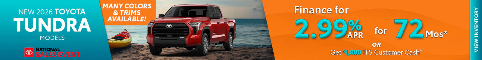 New 2026 Toyota Tundra