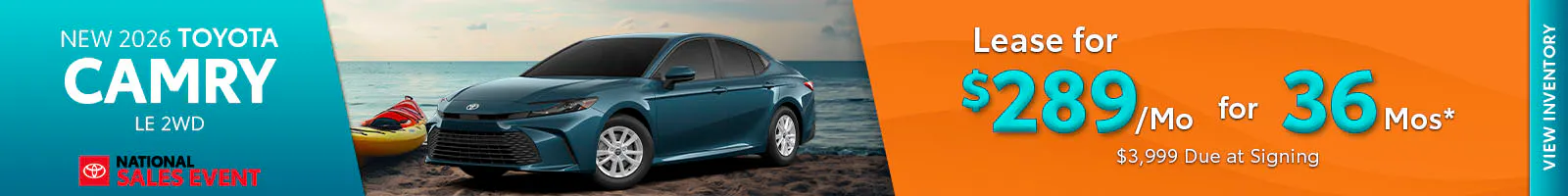 New 2026 Toyota Camry LE 2WD