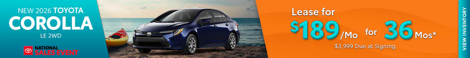 New 2026 Toyota Corolla LE 2WD
