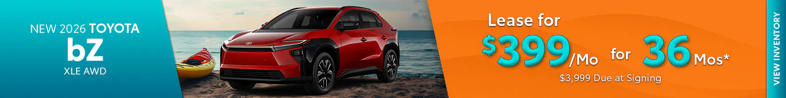 New 2026 Toyota bZ XLE AWD