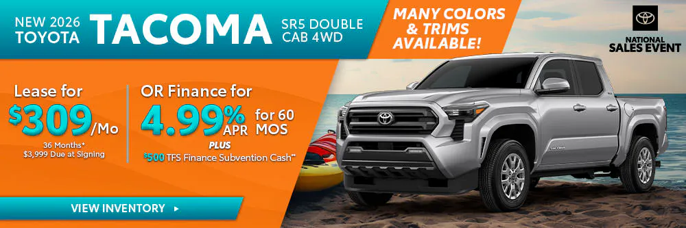 New 2026 Toyota Tacoma SR5 Double Cab 4WD | Umansky Toyota