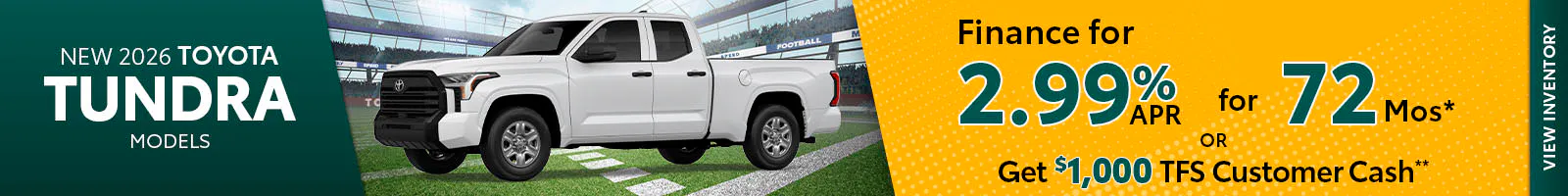New 2026 Toyota Tundra Models