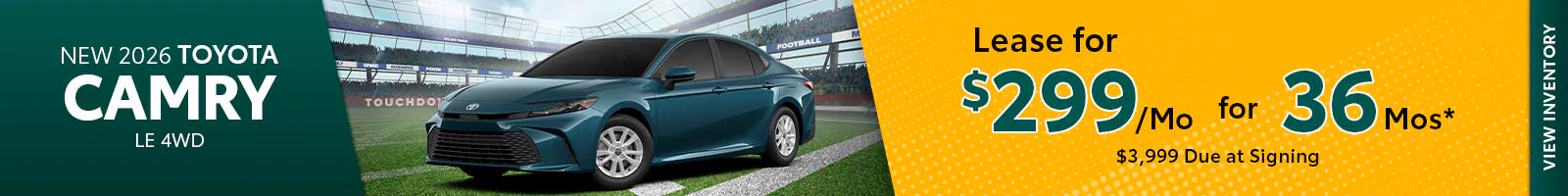 New 2026 Toyota Camry LE 4WD