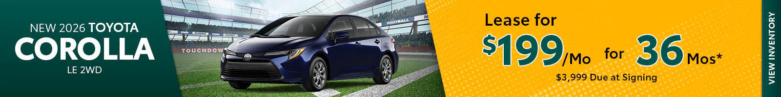 New 2026 Toyota Corolla LE 2WD