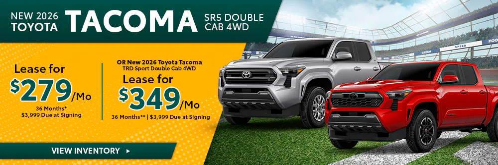 New 2026 Toyota Tacoma SR5 Double Cab 4WD OR New 2026 Toyota Tacoma TRD Sport Double Cab 4WD | Umansky Toyota