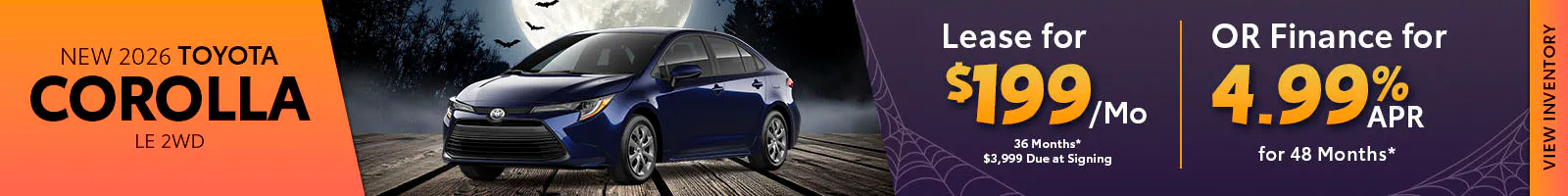 New 2026 Toyota Corolla LE 2WD