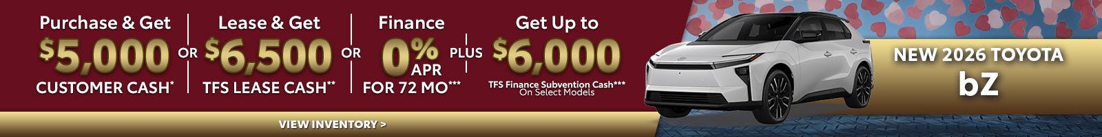 New 2026 Toyota bZ