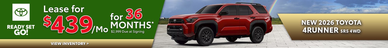 New 2026 Toyota 4Runner SR5 4WD