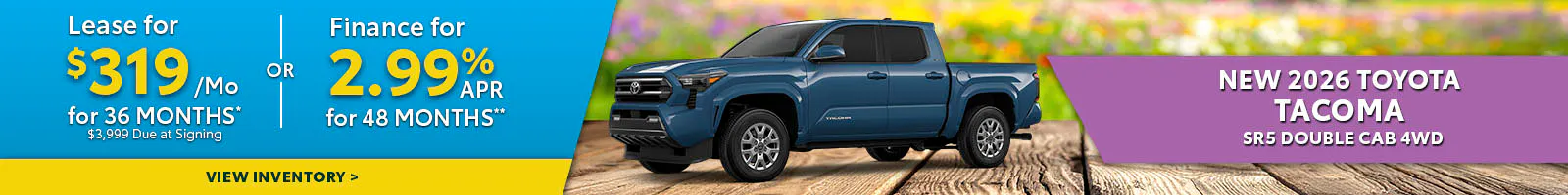 New 2026 Toyota Tacoma SR5 Double Cab 4WD