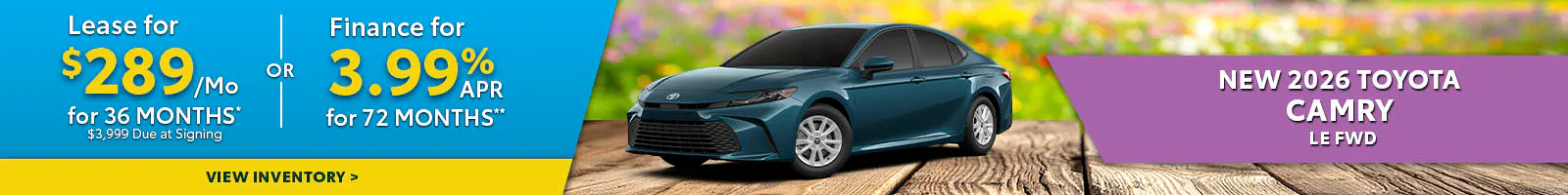 New 2026 Toyota Camry LE FWD