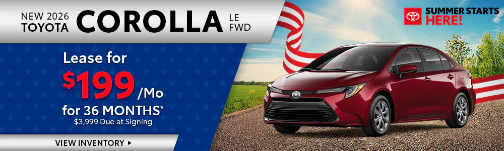 New 2026 Toyota Corolla LE FWD | Umansky Toyota