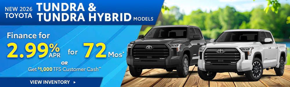 New 2026 Toyota Tundra and Tundra Hybrid Models | Umansky Toyota