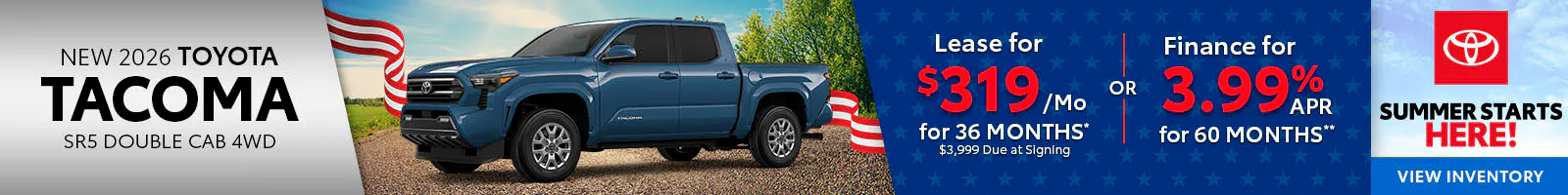 New 2026 Toyota Tacoma SR5 Double Cab 4WD