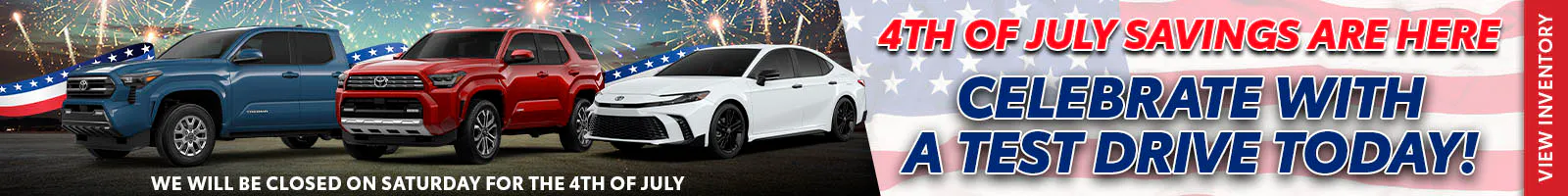 Celebrate the 4th of July With a Test Drive!