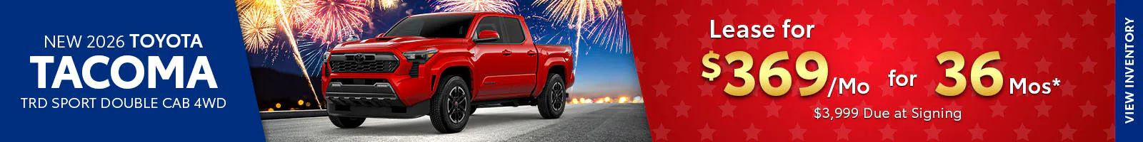 New 2026 Toyota Tacoma TRD Sport Double Cab 4WD