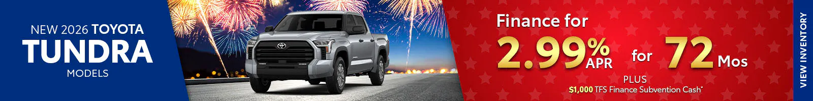 New 2026 Toyota Tundra Models