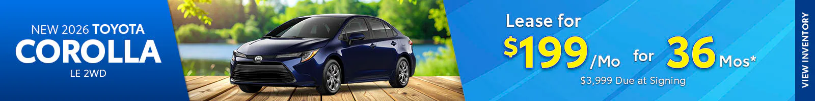 New 2026 Toyota Corolla LE 2WD