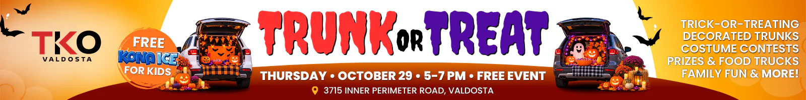 Trunk or Treat SRP Banner | Valdosta Mitsubishi
