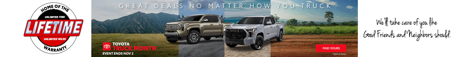Great Deals No Matter How You Truck