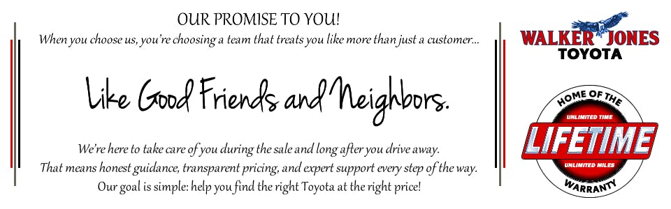 Walker Jones Promise | Walker Jones Toyota