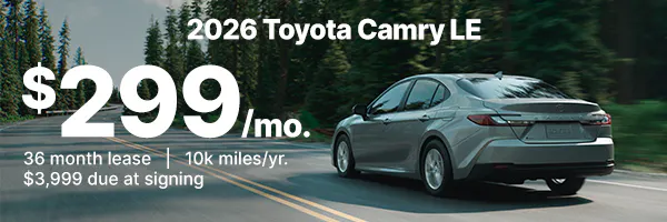 2026 Toyota Camry SRP Banner | Walser Toyota