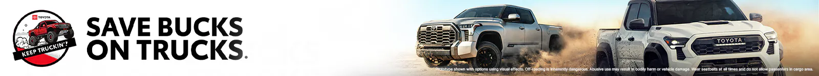 Save Bucks On Trucks SRP Banner