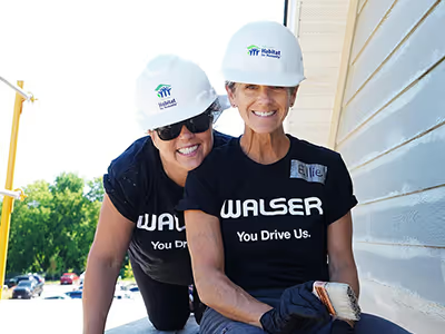 Walser employees volunteering