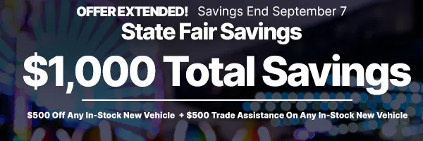 State Fair Savings | Walser Toyota