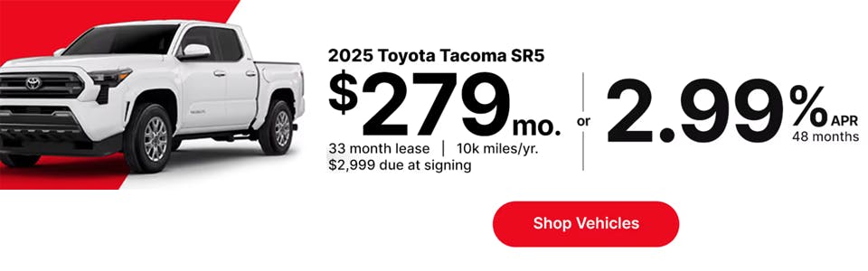 2025 Toyota Tacoma SR5 $279 or 2.99% | Walser Toyota